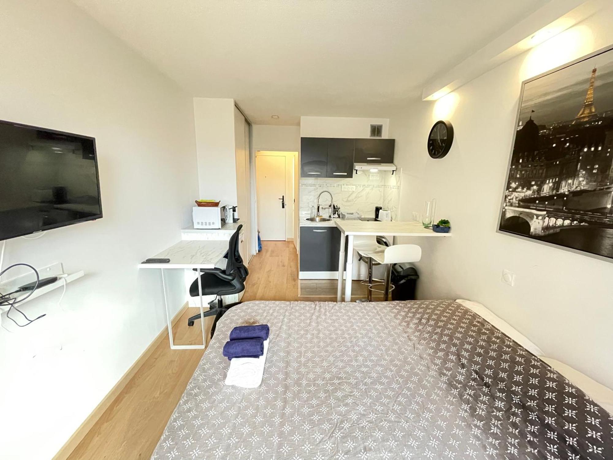 Exclusive Private Apartment By Warilco - Pleyel 25 M2 - A 1 Minute De La Station Metro Carrefour Pleyel Saint-Denis (Seine-Saint-Denis) Exterior foto